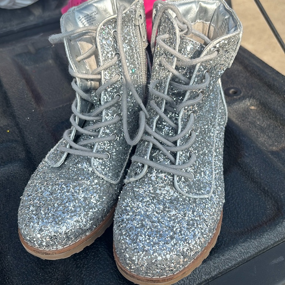 GB glitter boots